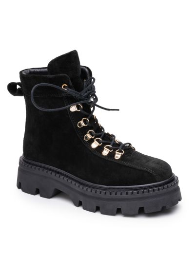Спортни боти в черен велур